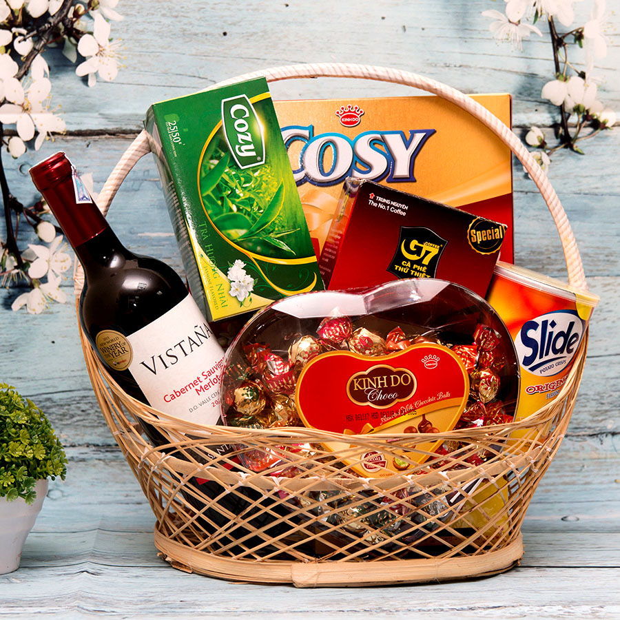Gói giỏ quà tết đẹp