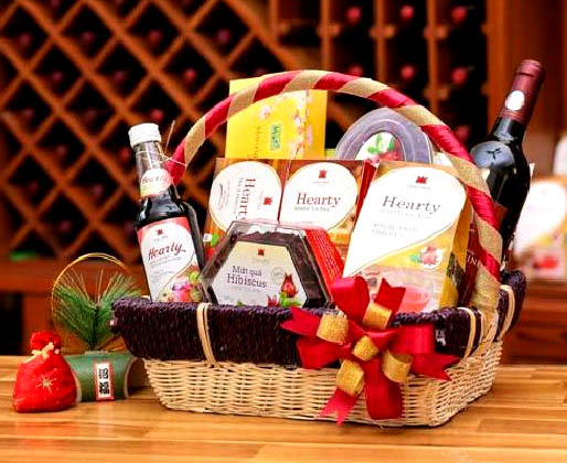 Giỏ quà Tết cho xuân 2021