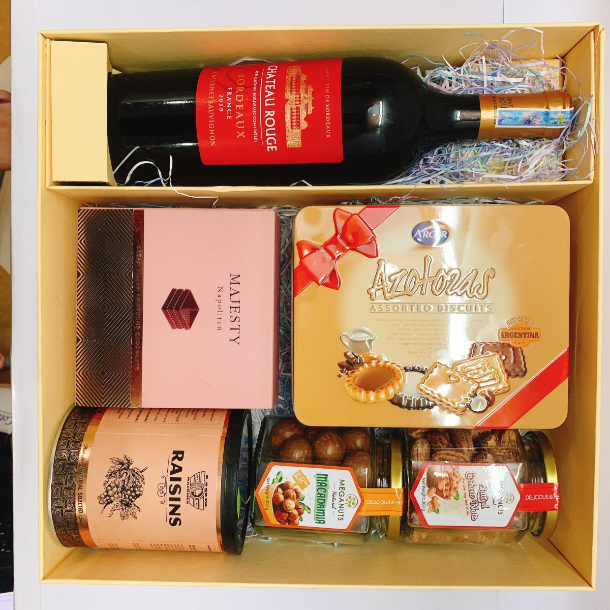 giỏ quà tết rượu vang