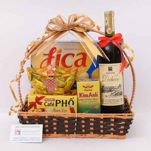 giỏ mây đựng quà tết