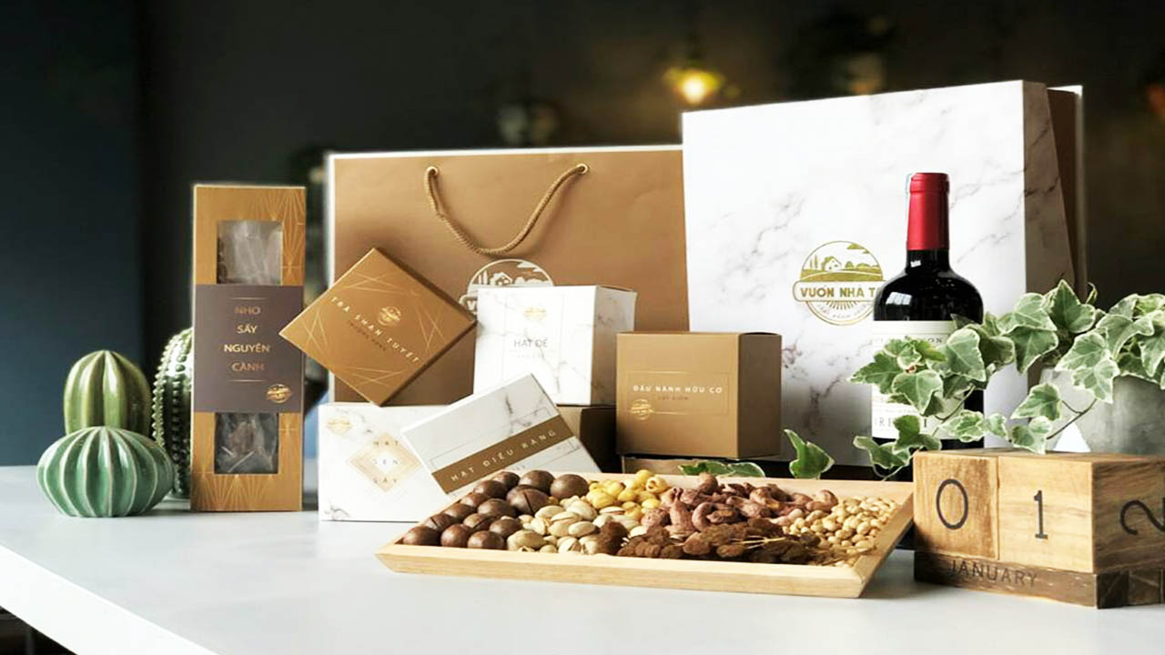 Quà tết tặng đối tác sang trọng, đẹp mắt