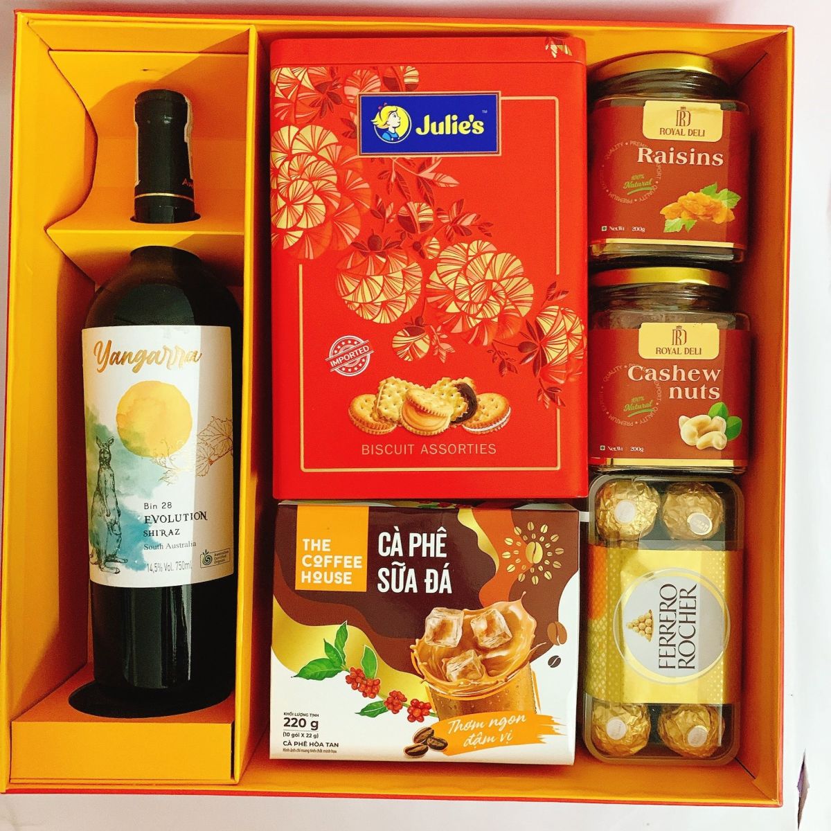 Hộp quà Tết khách hàng doanh nghiệp sang trọng